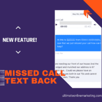 Missed call - text back